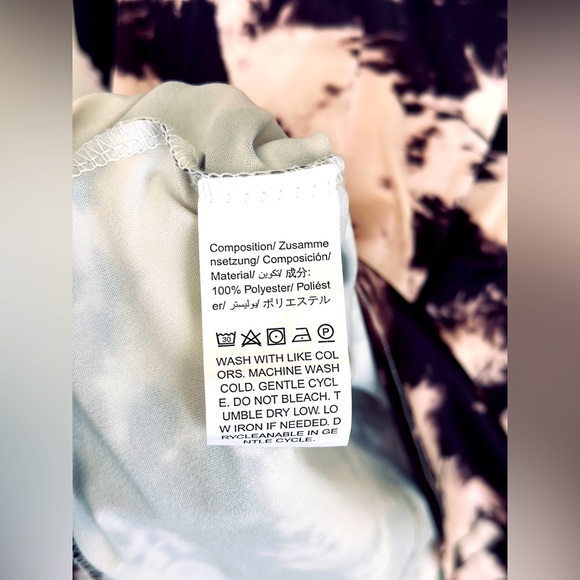 NWT | SHEIN Tie Dye Bodycon Dress “Purple/Multicolor” - Picture 7 of 7